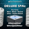 Deluxe Spa Filter Alternative - Mars - Moon - Round - Sirius - Venice Beach - Pleatco PWW50L - Darlly 40508 42522 - Filter4Spas SC757 - Unicel 4CH-949 - Magnum O250