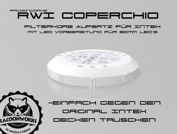 Intex Whirlpool Deckel RWI COPERCHIO LED Dauerfilter Filterpatronengehaeuse Filterballs Filter