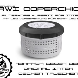 Intex Whirlpool Deckel RWI COPERCHIO LED Dauerfilter Filterpatronengehaeuse Filterballs Filter Black3