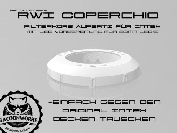 Intex Whirlpool Deckel RWI COPERCHIO LED Dauerfilter Filterpatronengehaeuse Filterballs Filter White1