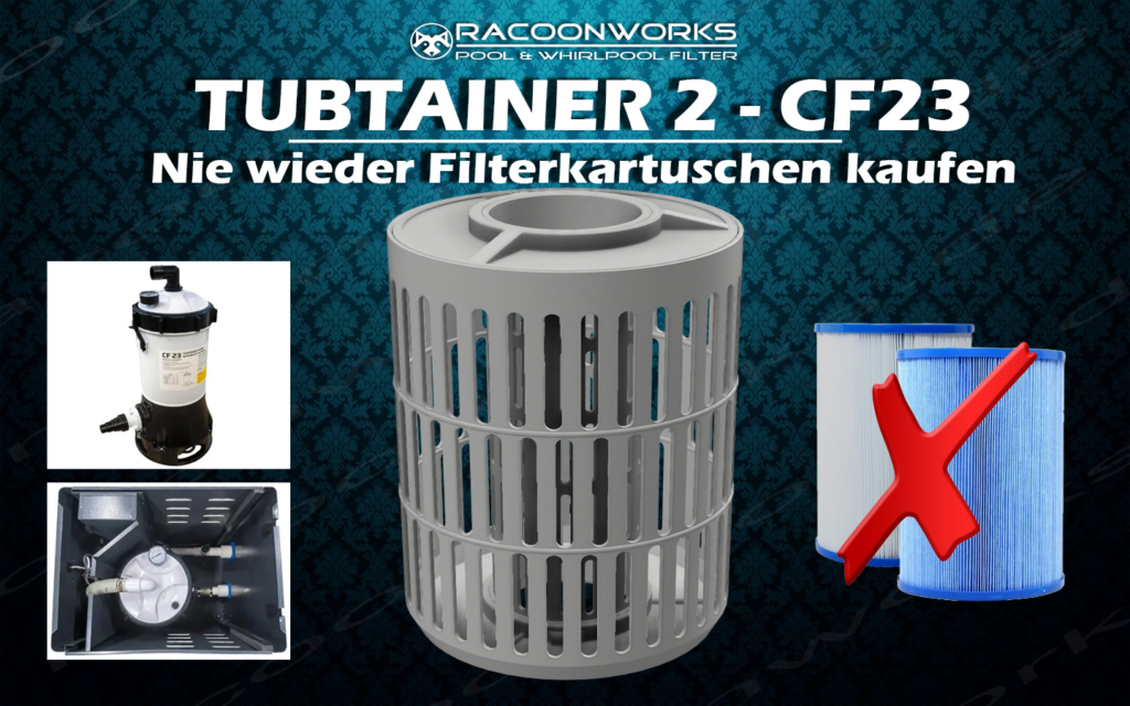 Tubtainer2 - CF23 - Filter - Alternative - Filterbaelle - Ersatzfilter - Water-Walker Unterwasserlaufband