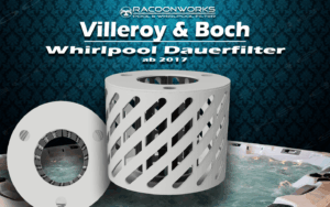 Villeroy und Boch Filter Alternative BU25 - ersetzt u.a. VuB 10-00281 - UCCOMBF-10-00281 -2 - Racoonworks Whirlpool Filter