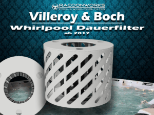 Villeroy und Boch Filter Alternative BU25 - ersetzt u.a. VuB 10-00281 - UCCOMBF-10-00281 -2 - Racoonworks Whirlpool Filter