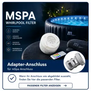 MSpa Filter Alternative mit Bajonett Anschluss