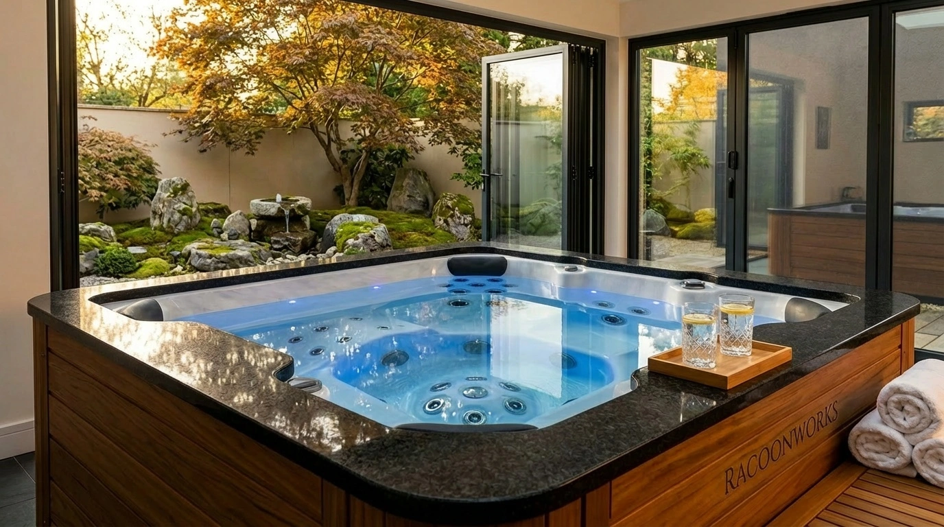 Klares Wasser im Whirlpool